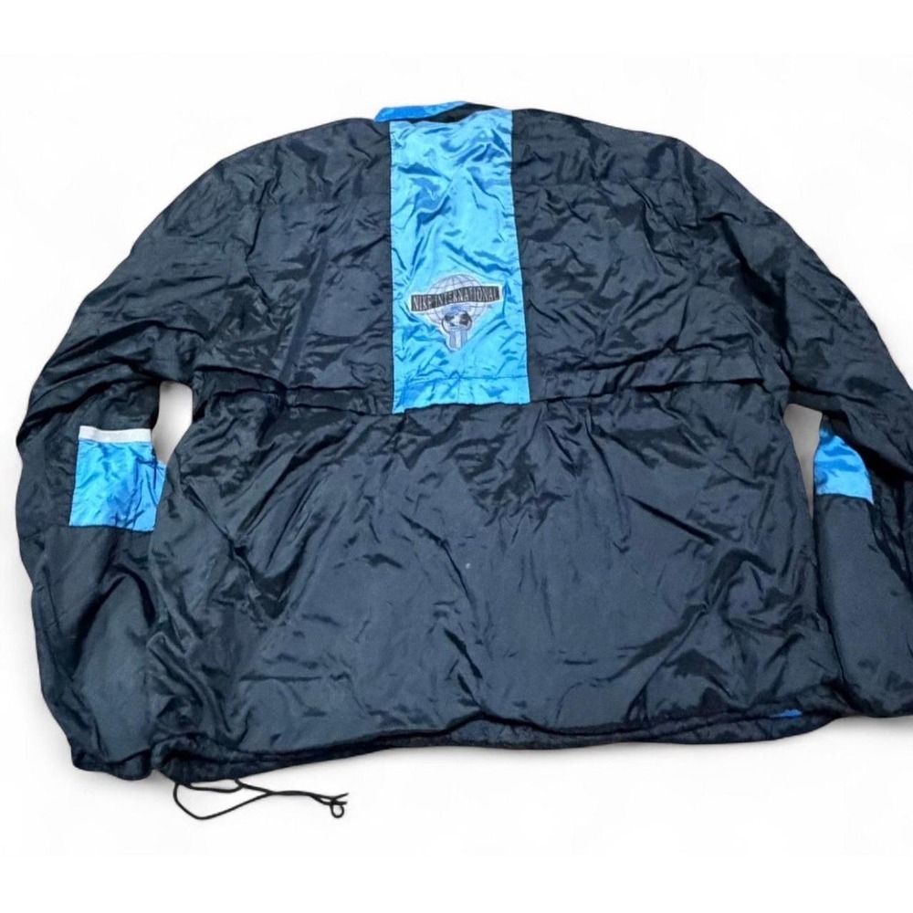 Vintage Nike International M Gore-Tex Jacket Black Blue 90s Windbreaker Rare